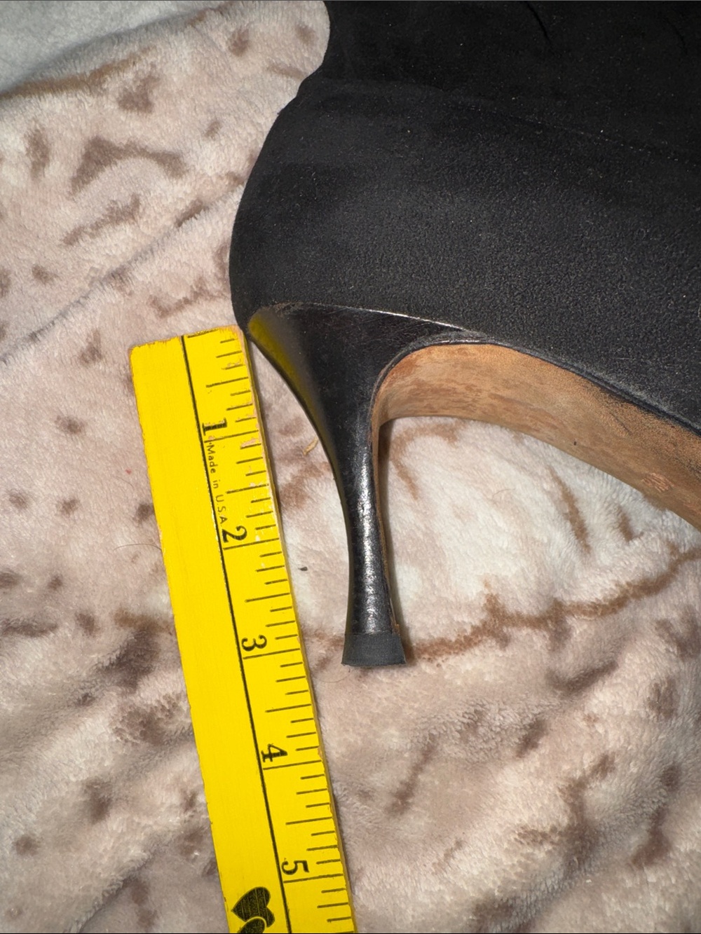 Manolo Blahnik Black Suede Knee-High 3” heel pull-on Stiletto Boots 40.5 - Picture 6 of 17